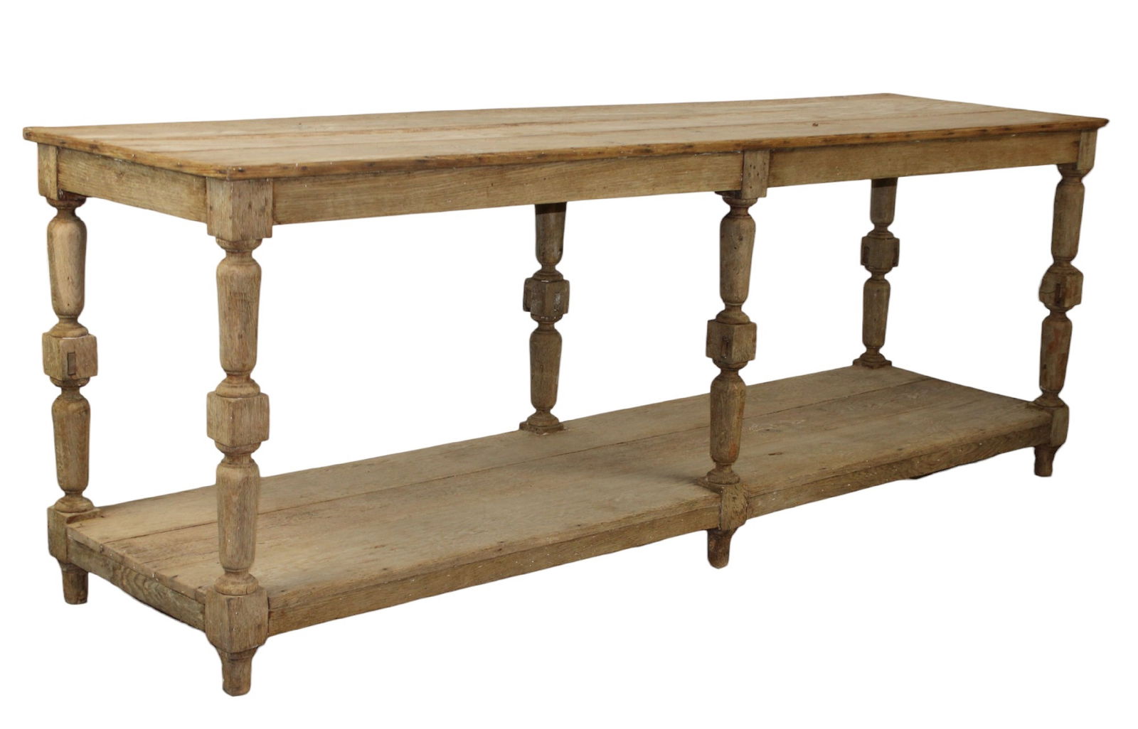 French drapers table in natural oak (1 of 10)