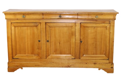 French Louis Philippe 3 door sideboard in cherry