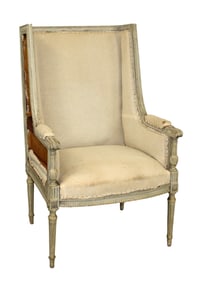 French Louis XVI style bergère chair