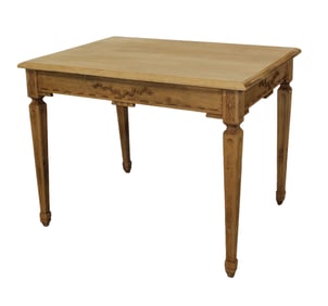 French Louis XVI style bleached oak side table