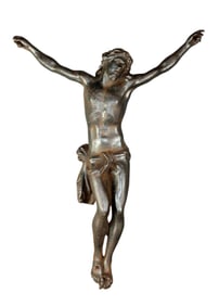 French cast iron sculpture of Jesus