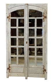 French 19th century window mounted as mirror