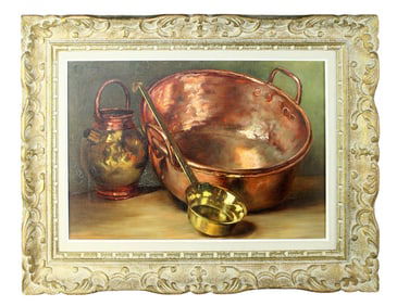 Henri Duin (1791-1887) oil on canvas still life painting