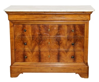 French Louis Philippe commode with marble top