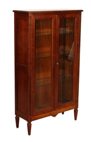 French Grange 2 door petite vitrine in cherry