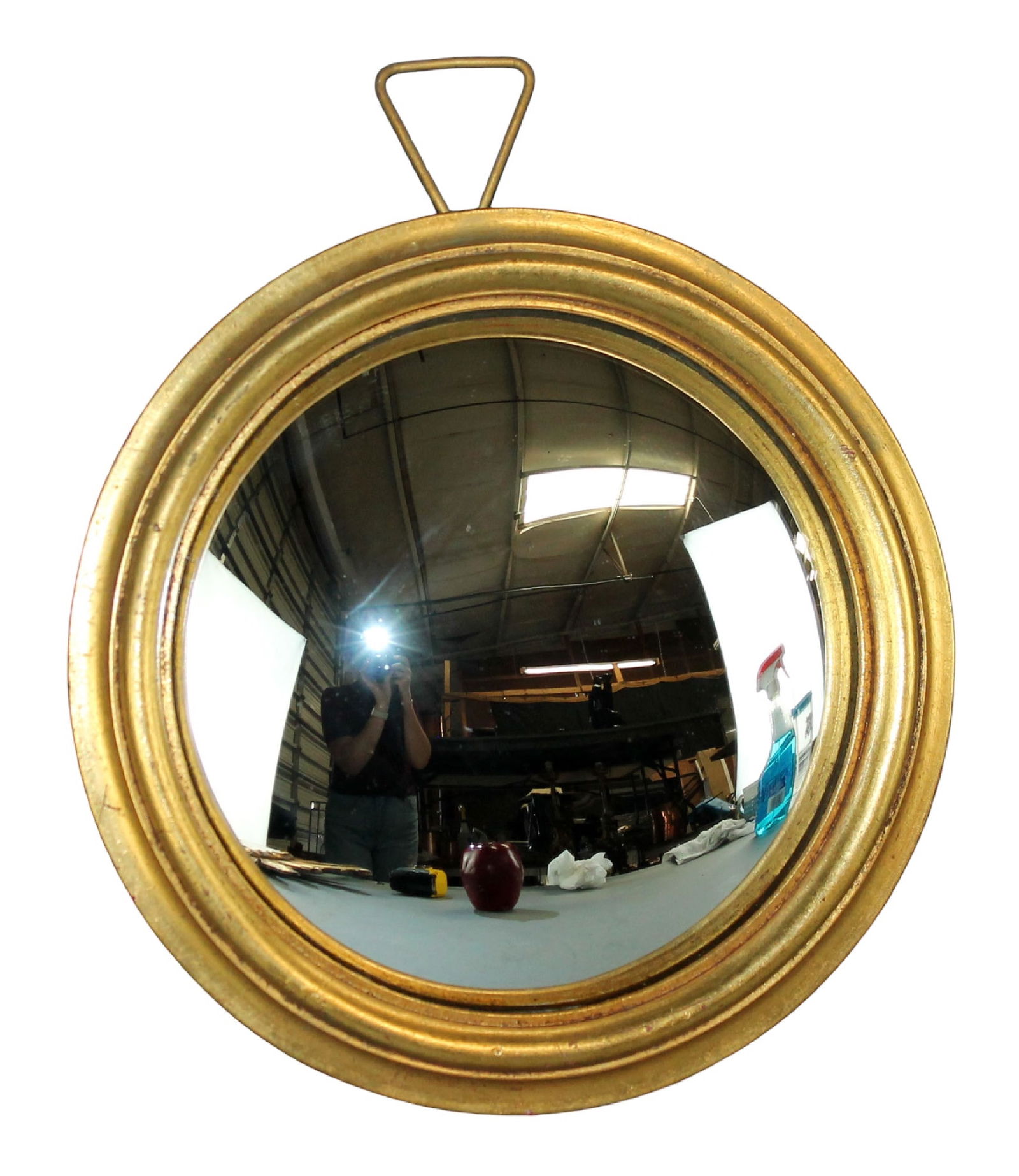 French giltwood round butlers mirror (1 of 6)
