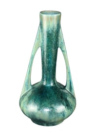 French Pierrefonds Art Deco stoneware vase