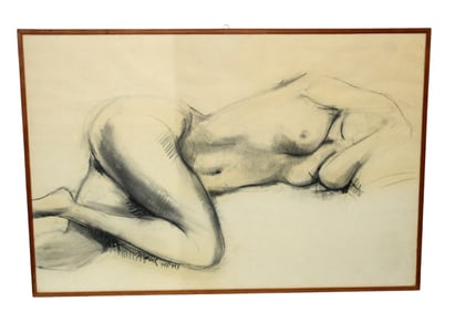 Marcel Horn (French 1910-1995) nude drawing