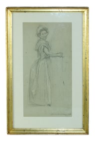 Adrien Karbowsky figural drawing on paper