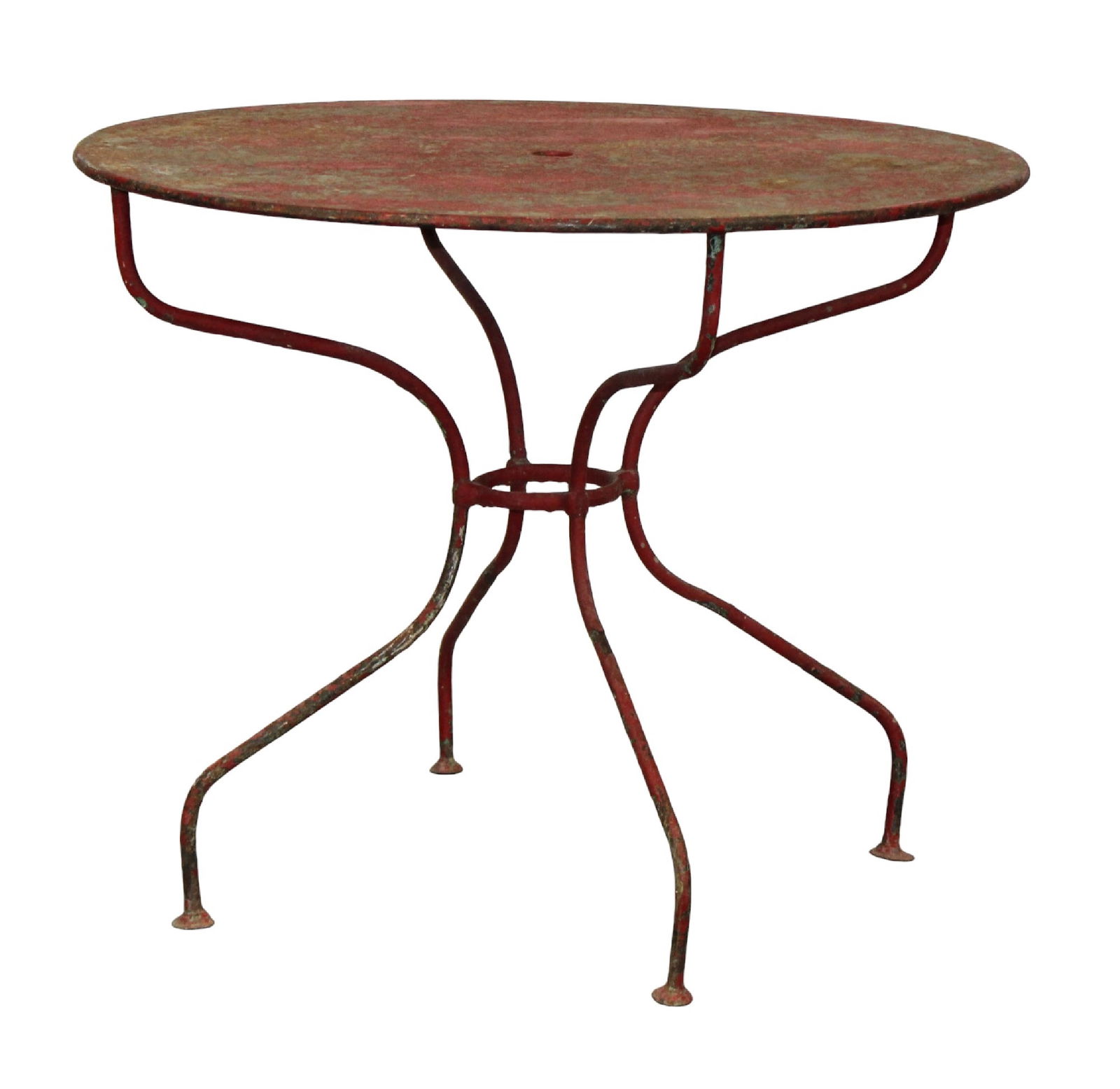 French painted metal  garden table (1 of 10)