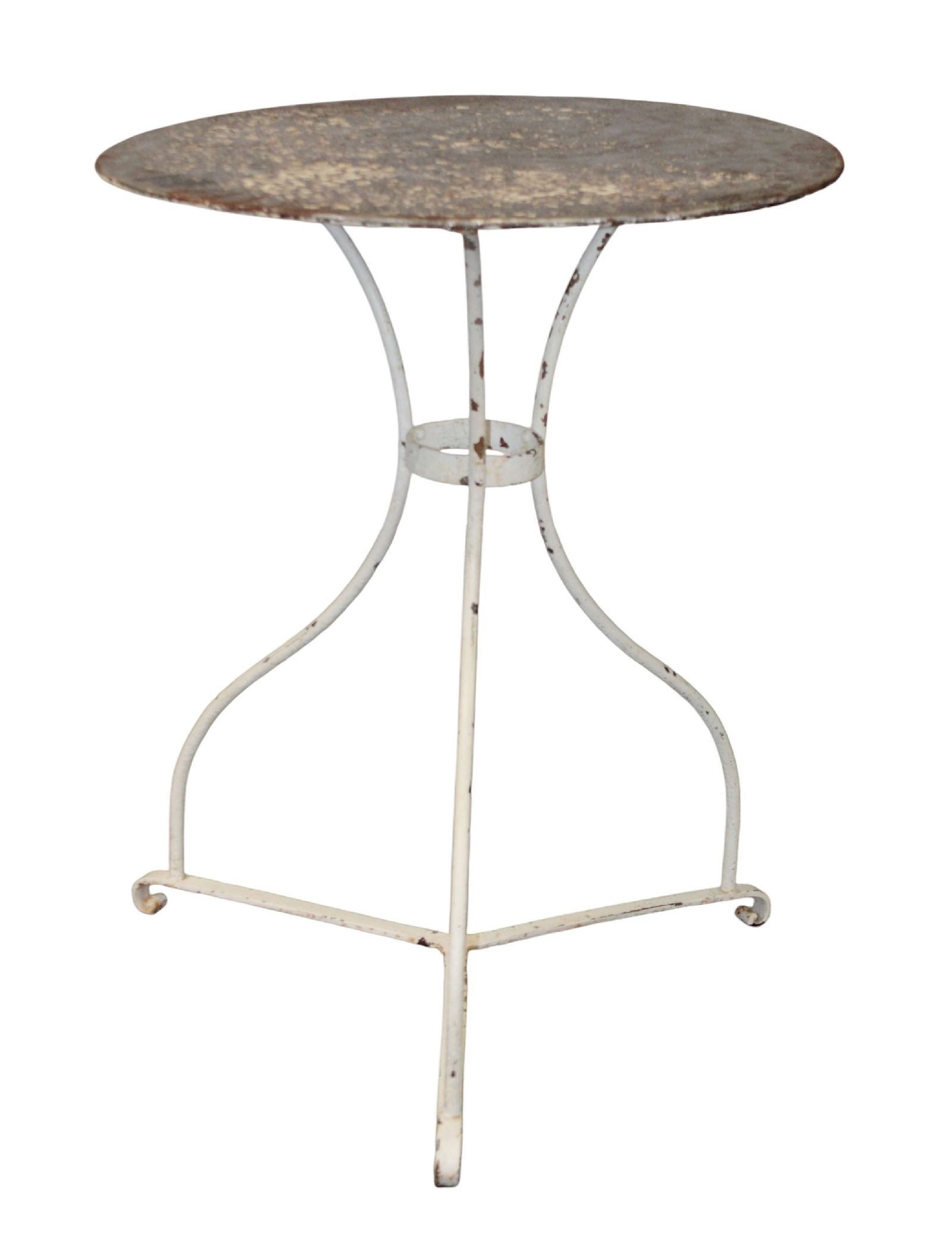 French painted metal  garden table (1 of 8)