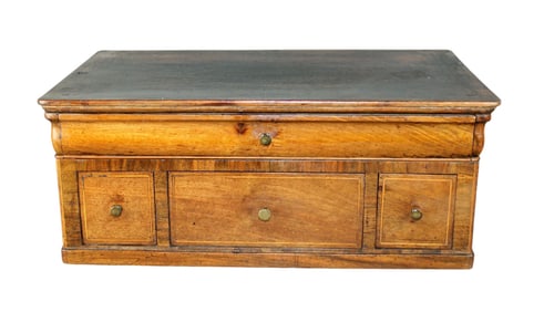 French Louis Philippe table top desk with  drawers