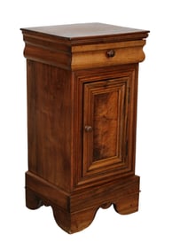 French Louis Philippe chevet night stand in walnut