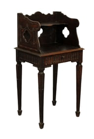French Louis XVI style Provincial carved oak side table