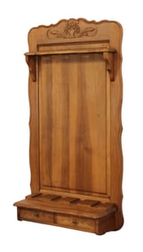 French Provincial walnut gun rack