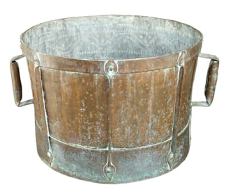 Antique French copper measure with handles