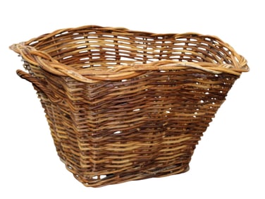 Vintage wicker basket with handles