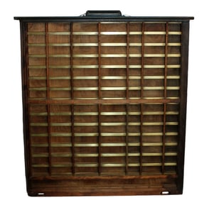 Vintage type set printer drawer