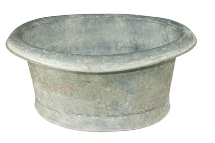 French zinc wash tub