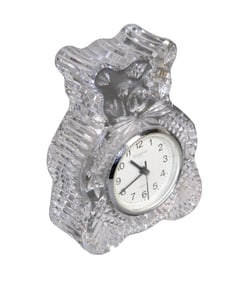 Waterford crystal teddy bear clock