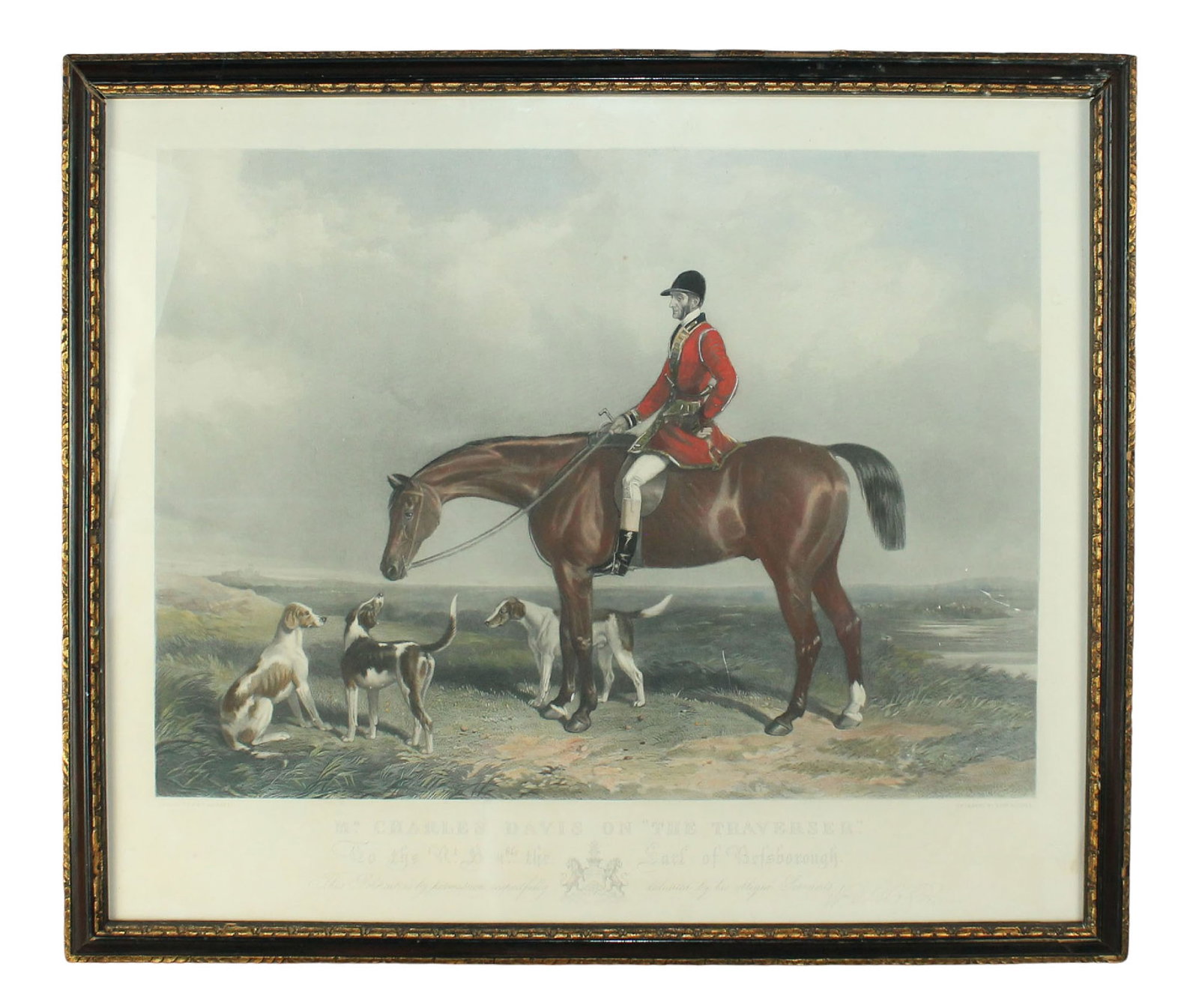 "Mr Charles Davis on The Traverser" framed etching (1 of 10)