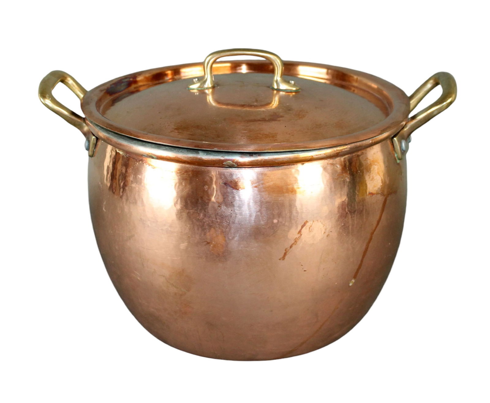Ruffoni hammered copper 8qt stock pot with lid (1 of 11)