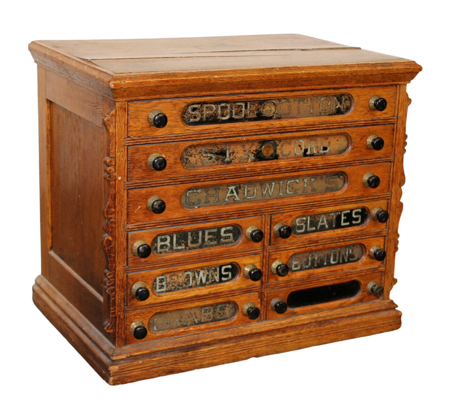 Antique American Chadwick's spool cabinet (1 of 12)