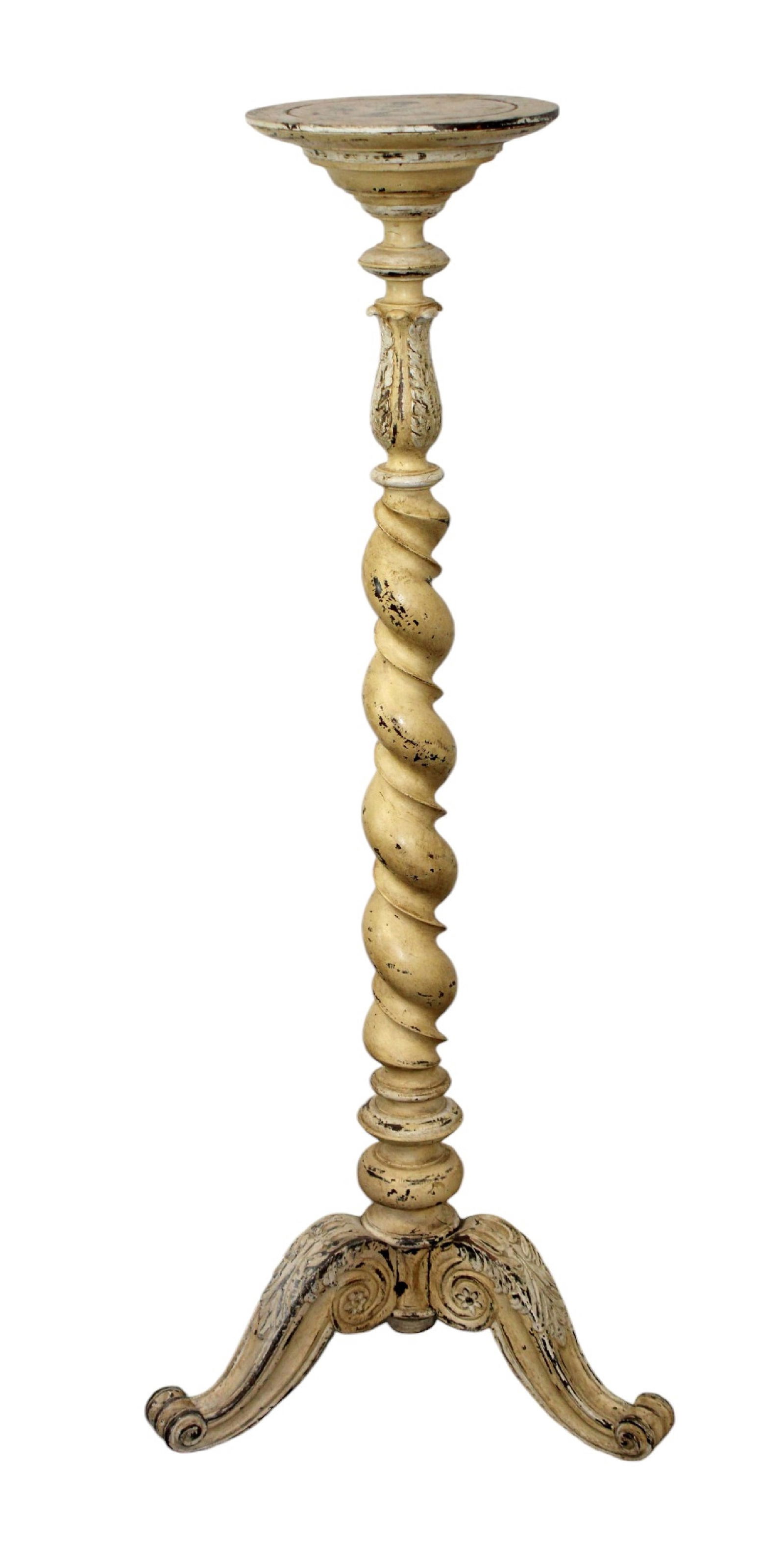 French painted barley twist plantstand (1 of 9)