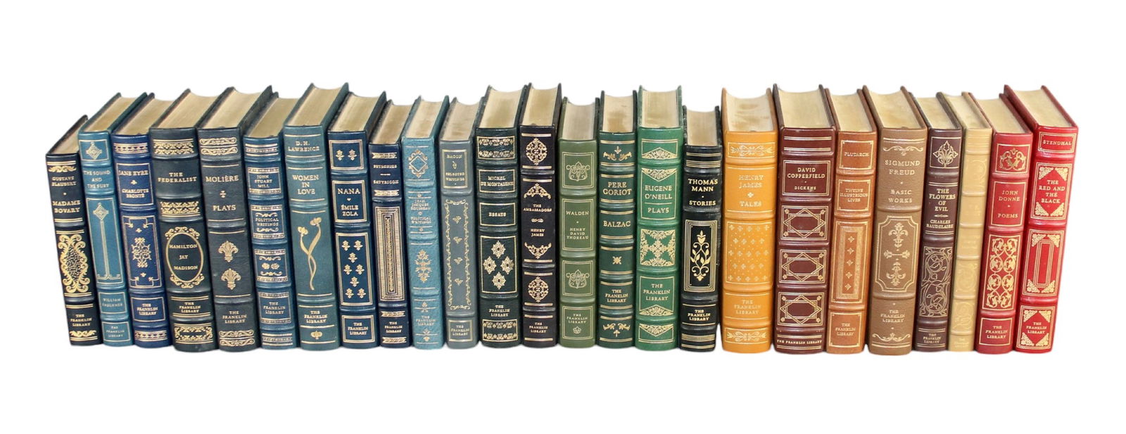 Lot of 25 Franklin Library limited edition leather bound books (1 of 13)