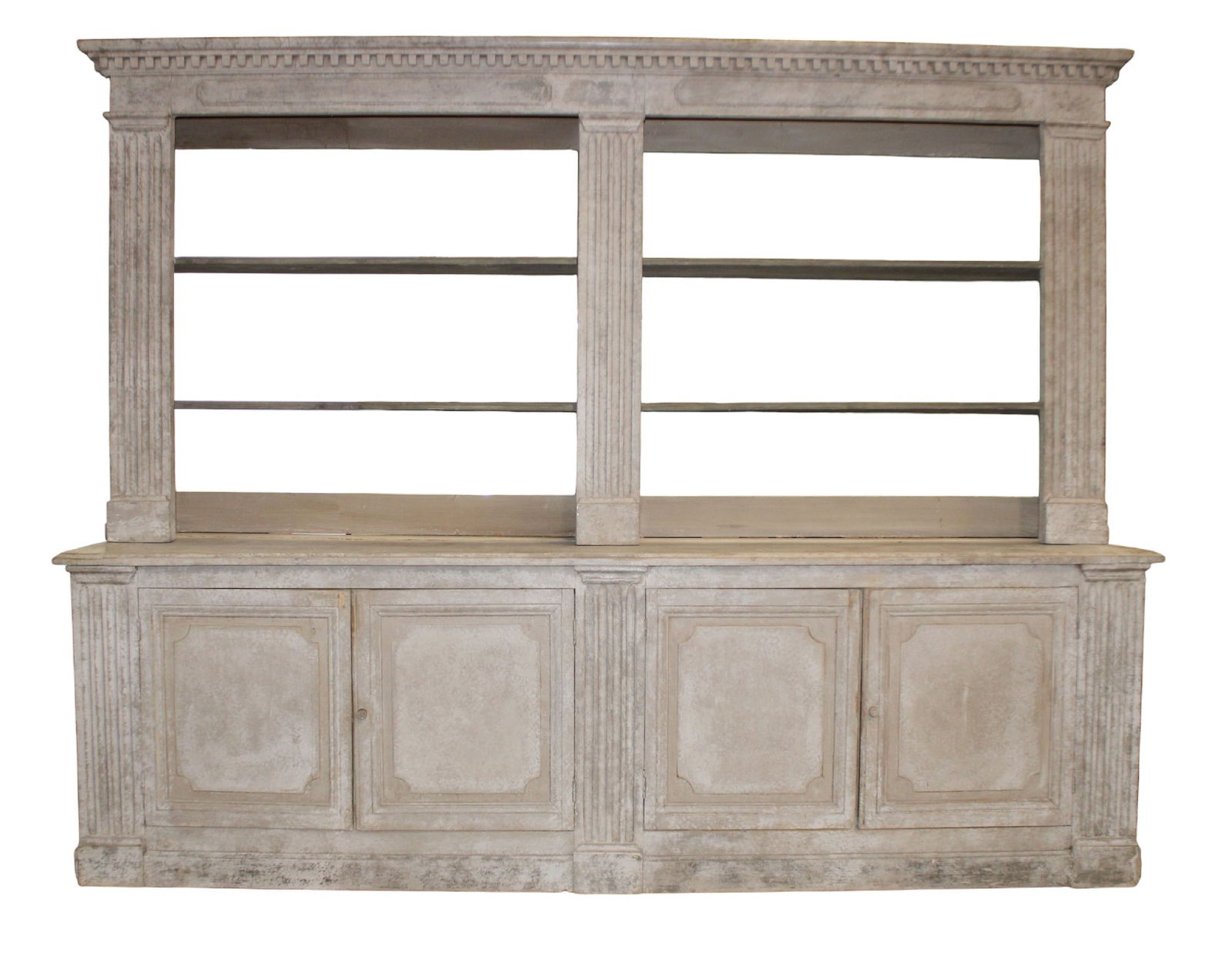 French large scale open bookcase with painted finish (1 of 18)