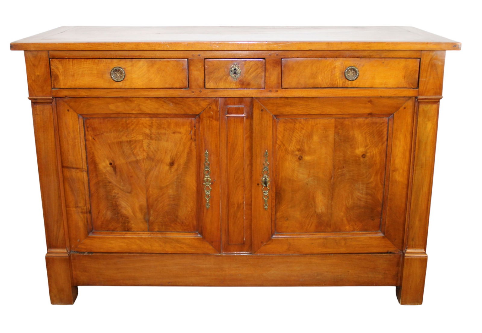 French Empire buffet bas in walnut (1 of 14)