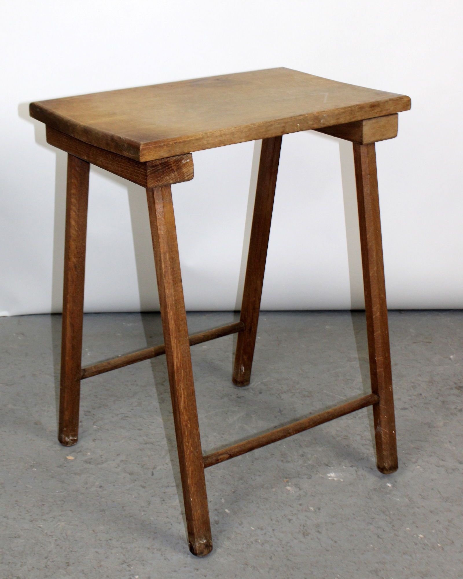 Lot of 2 French rustic oak side tables (1 of 13)