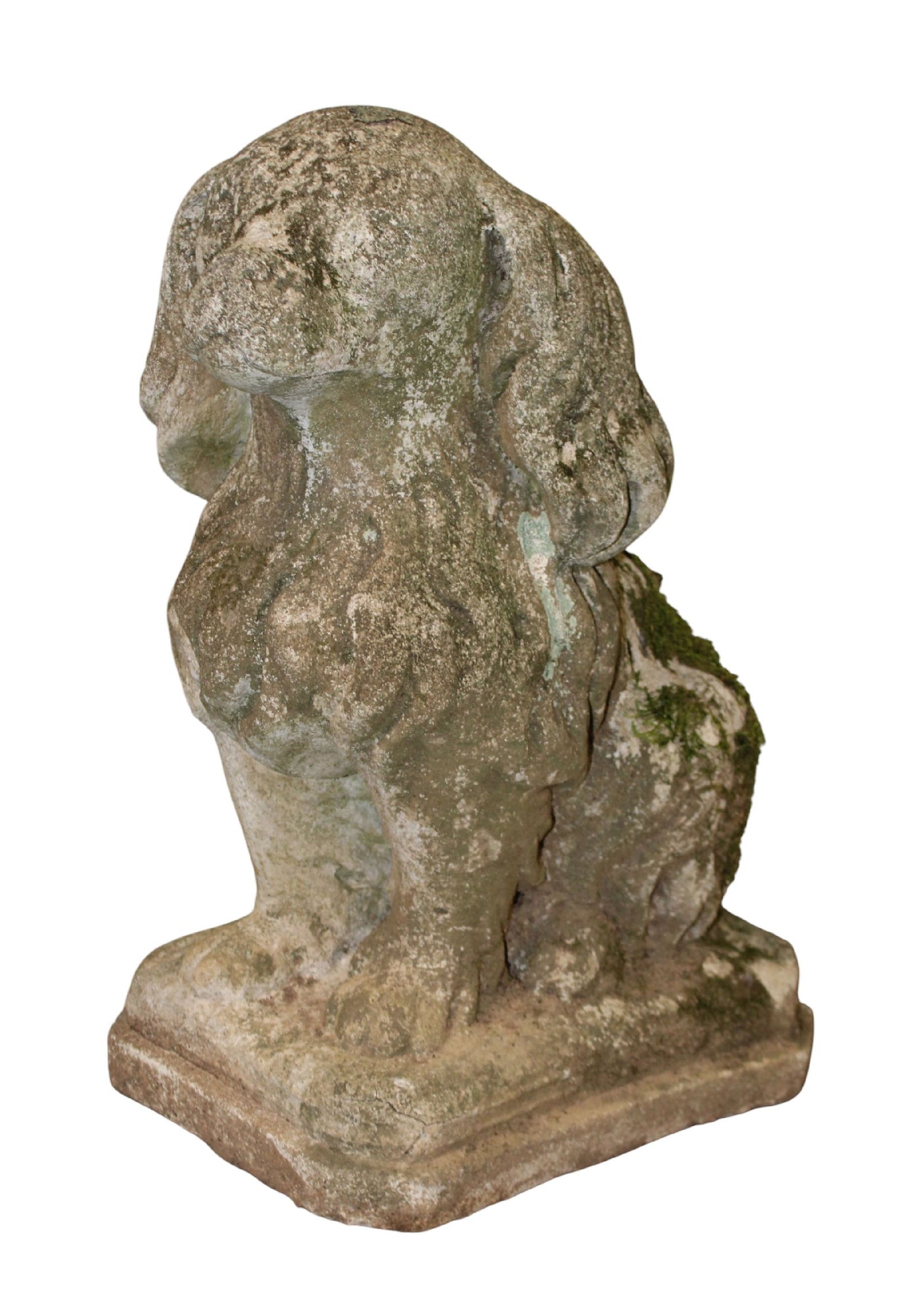 Cast concrete dog garden statue (1 of 7)