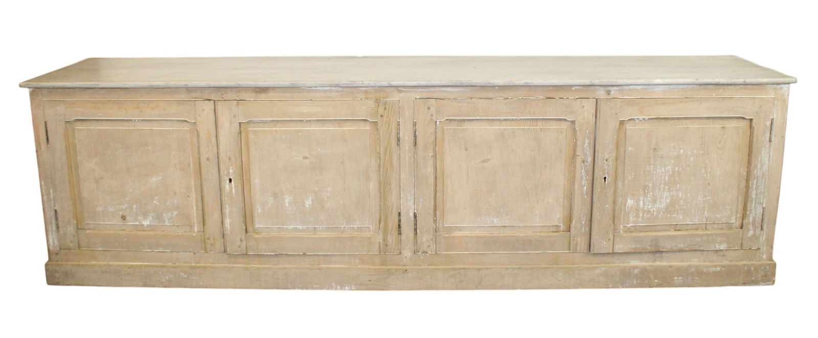 French 4 door enfilade in pine with rubbed finish (1 of 10)