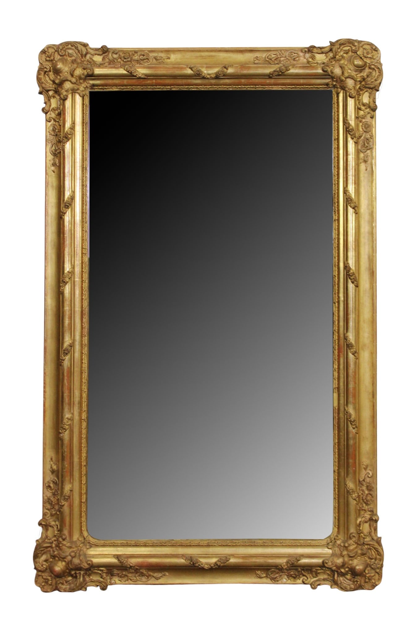 French Louis XV gold leaf mirror (1 of 10)