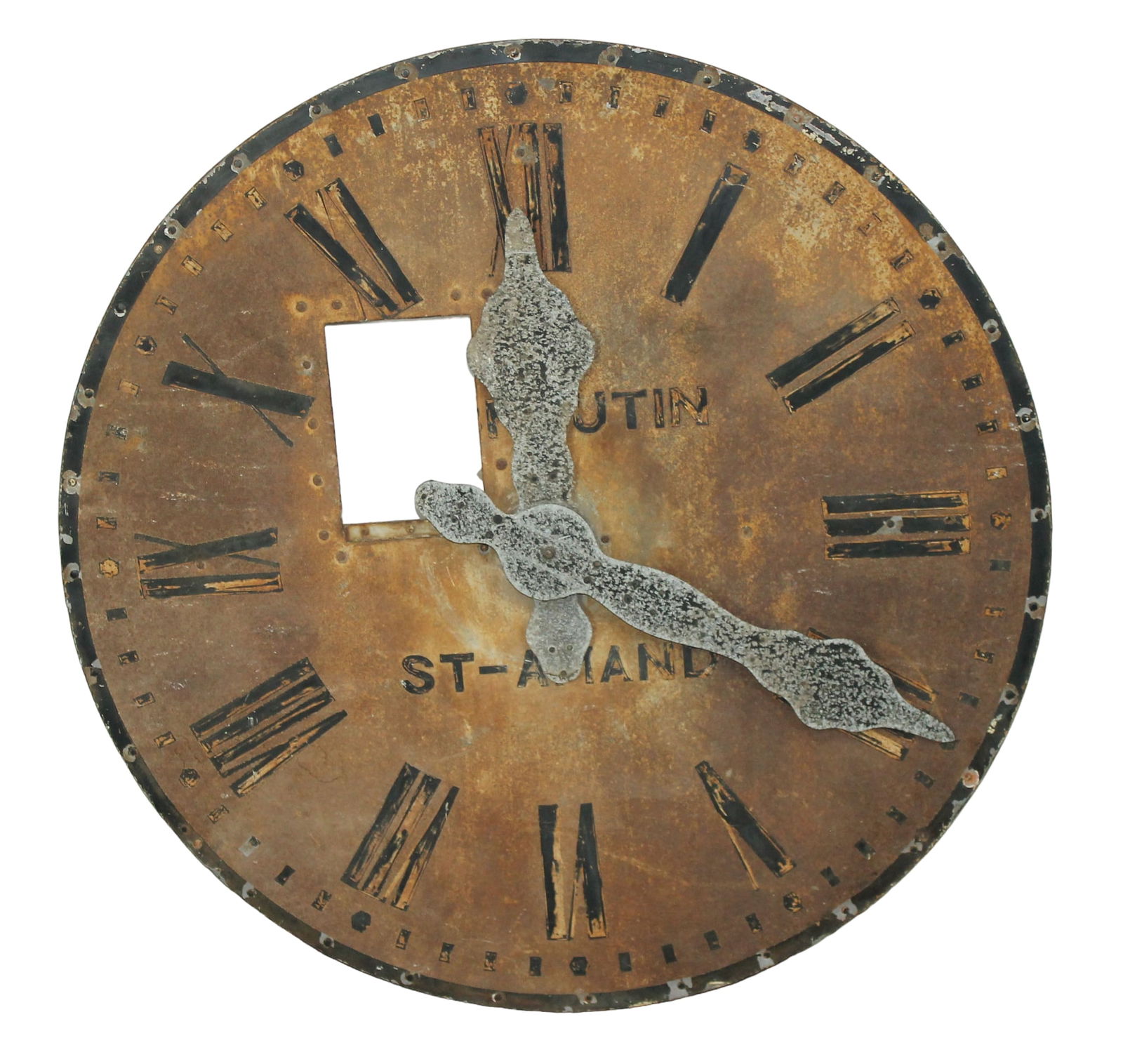 French cast iron tower clock face (1 of 8)