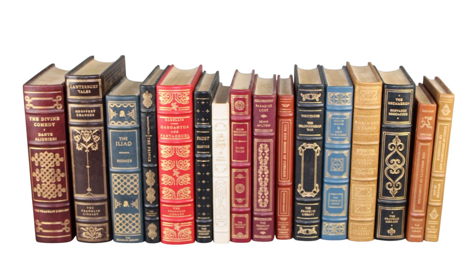 Lot of 16 Franklin Library leather bound books (1 of 6)