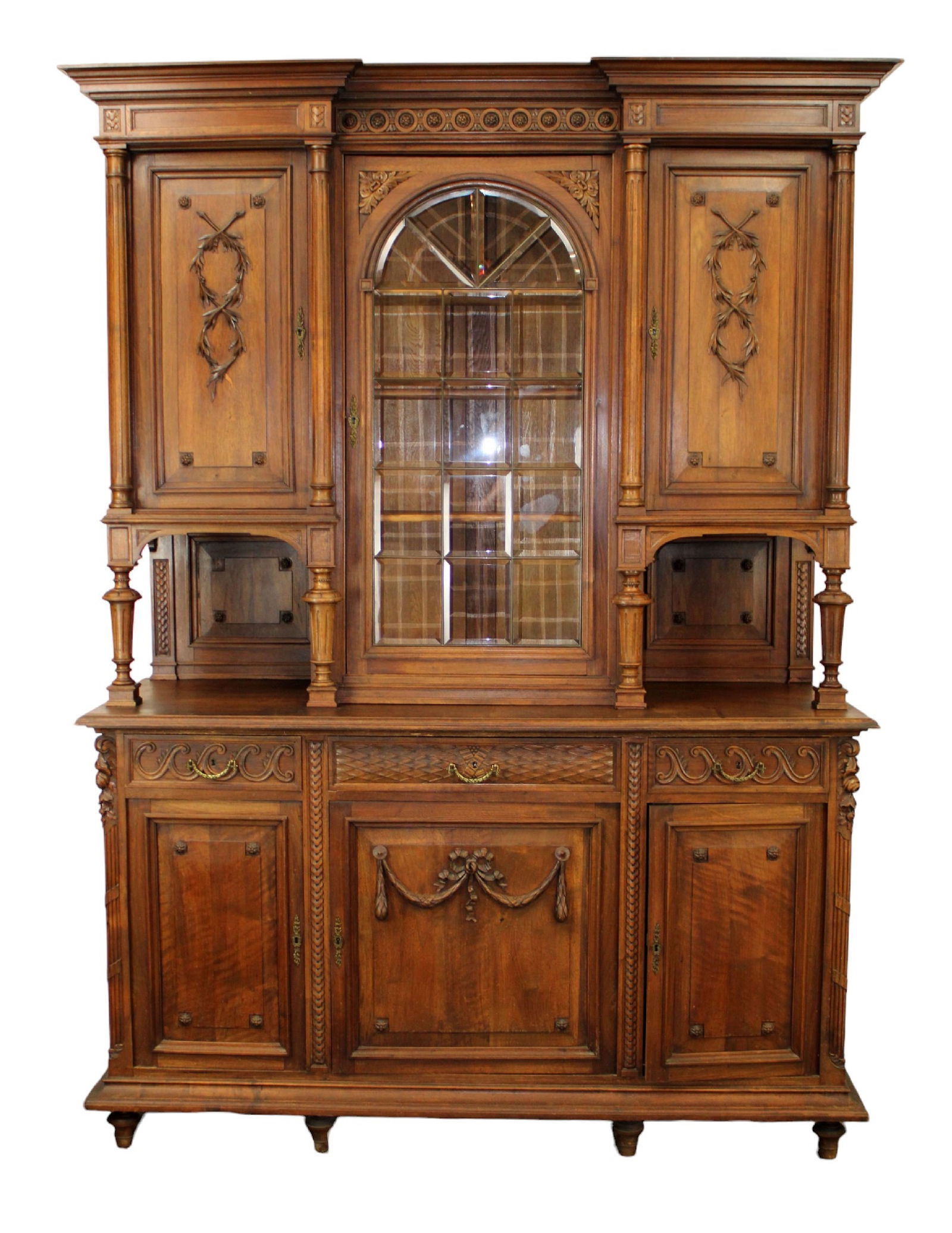 French Louis XVI style buffet in walnut (1 of 9)