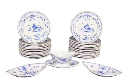 French Martre Tolosane faience service