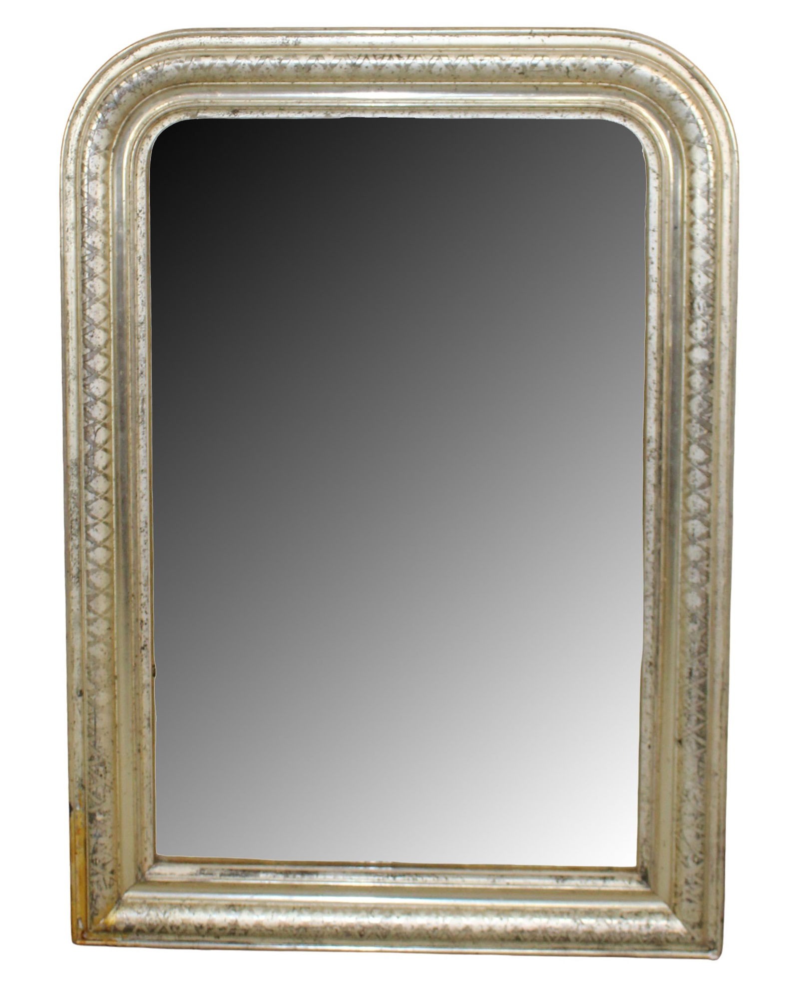 French Louis Philippe silver leaf mirror (1 of 9)