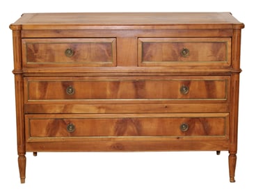French Louis XVI style 2 over 2 drawer commode