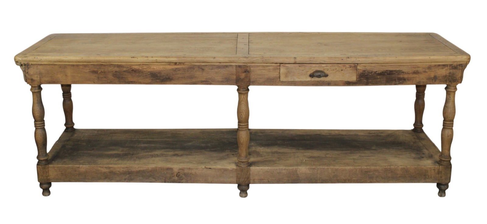 French drapers table in oak (1 of 15)