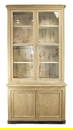 French Louis Philippe 2 door bookcase in pine with painted finish