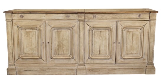 French 4 door enfilade from a monastery in walnut