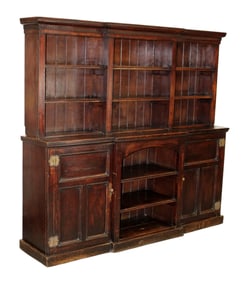 George III Welsh open shelf dresser in oak
