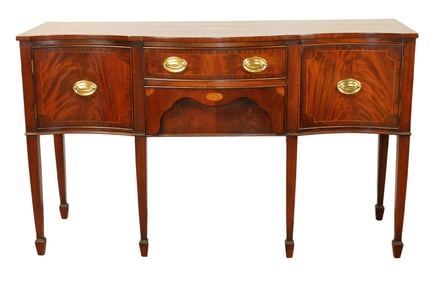 Sheraton style mahogany sideboard