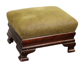 American Empire foot stool in mahogany