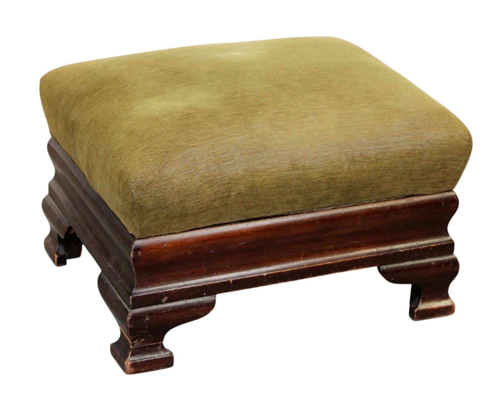 American Empire foot stool in mahogany (1 of 6)