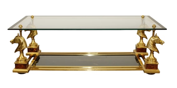 French Maison Charles style horse head coffee table