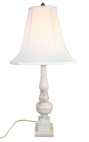 Italian classical carved alabaster lamp